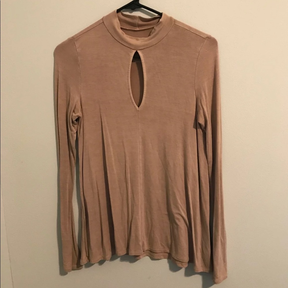 American Eagle Mock Neck Blouse